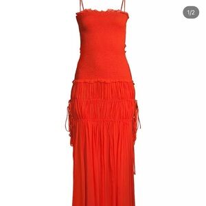 Bec + bridge fire red dress